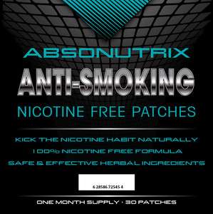 Absonutrix Anti Smoking Nicotine free Patches 60 patch 628586725454 