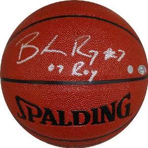  Brandon Roy Autographed Indoor/Outdoor Basketball with 07 