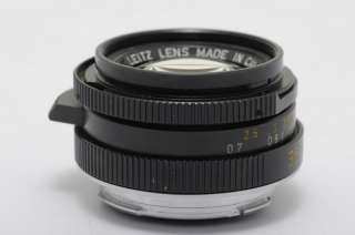 Leica Summicron M 35mm f/2 35/2 Pre ASPH Black 7 elements  