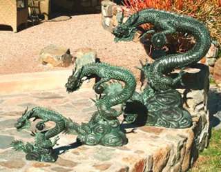 15 Bronze Garden Water Dragon Spitter Fountain Chinese  