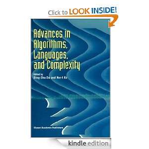  Advances in Algorithms, Languages, and Complexity eBook 