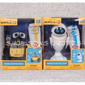   Disney Pixar Wall e Remote Control Wall e Eve Robot Set: Toys & Games