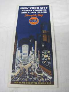 1960 N Y CITY&LONG ISLAND fold out ROAD MAP by ESSO OIL  