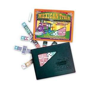  Mexican Train Double 12 Color Coded Dominoes: Toys & Games