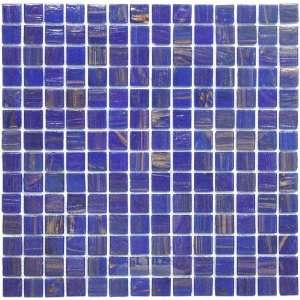   glass mosaic tile blue 12 x 12 mesh backed sheet: Home Improvement