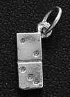 New Lucky Domino Game Dice sterling silver Pendant Charm