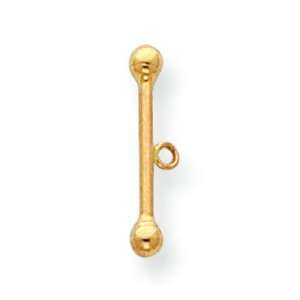  14k Goldy Fancy Toggle Bar for Clasp Jewelry