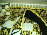 Baby Nursery Crib Bedding Set w/Iowa Hawkeyes fabric  