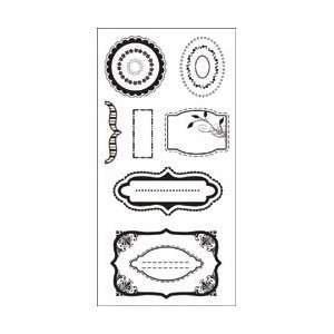  Fiskars Simple Stick Cling Rubber Stamps 4X8 Sheet 