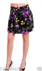 New Womens Urban Outfitters Black Purple Skirt SIZE 10  