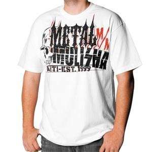  Metal Mulisha Composite T Shirt   Small/White Automotive