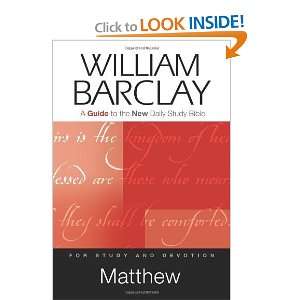  Matthew A Guide to the New Daily Study Bible (Guides to 