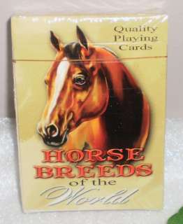 HORSE BREEDS OF THE WORLD PLAYING CARDS~~  