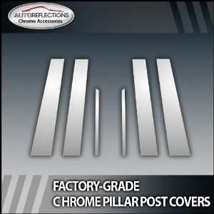  07 12 Dodge Caliber 6Pc Chrome Pillar Post Covers 