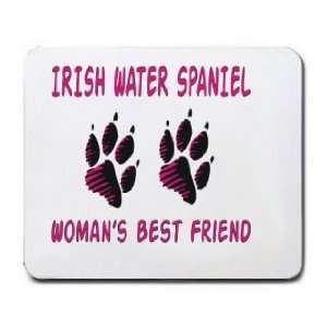  IRISH WATER SPANIEL WOMANS BEST FRIEND Mousepad Office 