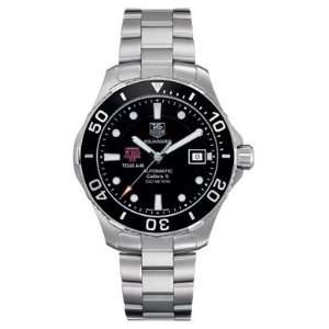 Texas A&M Mens TAG Heuer Automatic Aquaracer with Black Bez  