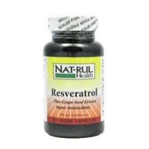  Nat Rul Resveratrol Veggie Capsules 60 Health & Personal 