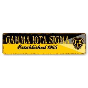  Gamma Iota Sigma Vintage Metal Sign 