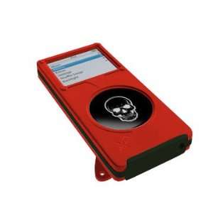 iPod Nano Case, Band, & Screen Saver Set by iFrogz   Red Skull