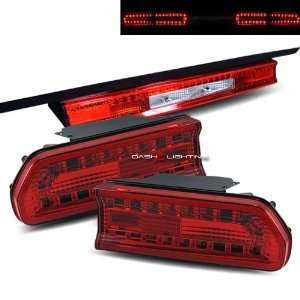  08 10 Dodge Challenger LED Tail Lights   Red Clear 
