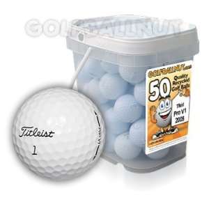  50 Mint Titleist Pro V1 Used Golf Balls: Sports & Outdoors