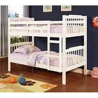 home elise bunk bed soft white kids bed room furniture