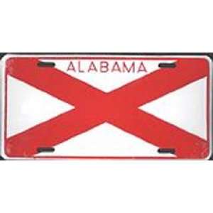   Flag Embossed Metal License Plate Auto Car Tag: Sports & Outdoors