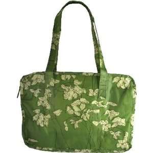   Millie Floral Print Medium Cosmetic Tote   Style 910G Green: Beauty