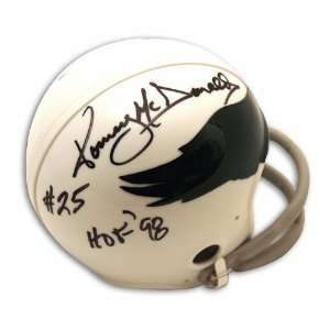 Autographed Tommy McDonald Philadelphia Eagles Throwback Mini Helmet 