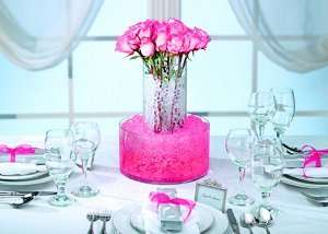 Rose Water Storing Crystal Accent Wedding Centerpiece  