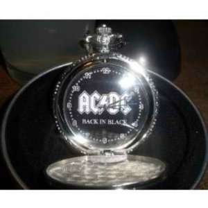 AC/DC Back In Black Tour Collection Pocket Watch Officially Licensed