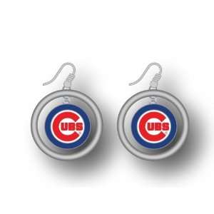   Chicago Cubs Floating Logo Hoop Earring by Aminco