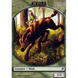  Magic the Gathering   Wolf Token   Lorwyn Toys & Games