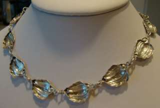 From an estate, a Danecraft sterling silver choker necklace in 