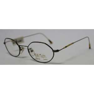 Bob Mackie Ophthalmic Eyewear Metal Oval 777 Antique Gold Tortoise