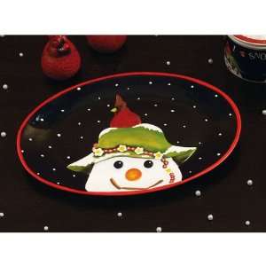  Oval Platter Snowbird (Kitchen Accessories) (Christmas 