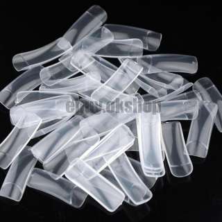500 French Acrylic False Artificial Nail Art Tips Clear  