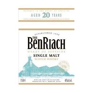 Benriach Scotch Single Malt Classic 20 Year 750ML