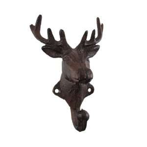  Cast Iron 8 Point Buck Wall Hook Stag Deer