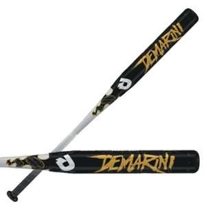 Demarini F5 Slowpitch Softball Bat BLACK/GOLD/WHITE 34 /27 OZ:  