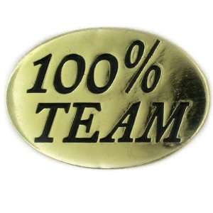  Corporate   100% Team Pin: Jewelry