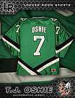OSHIE SIGNED NORTH DAKOTA FIGHTING SIOUX GREEN JERSEY ST. LOUIS 