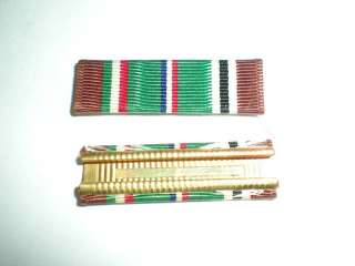 1950S WWII EUROPEAN AFRICAN CAMPAIGN RIBBON  CRIMPED  