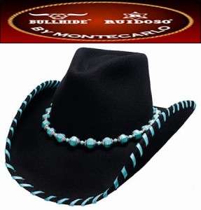NWT Montecarlo TURQUOISE LEGEND Wool Western Cowboy Hat  