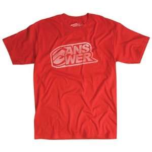  Answer Racing Zig Zag T Shirt Large Red: Automotive