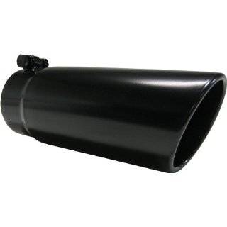 MBRP T5112BLK 10 Black Finish Angled Rolled End Exhaust Tip
