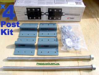 Wood Deck 4X4 4 Post Kits Base extender tie Adjustable  