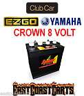 CROWN BATTERY CR 165 8 Volt Deep Cycle Golf Cart / Solar Battery