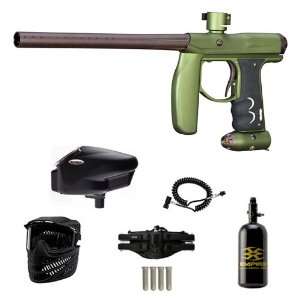   Empire AXE Electronic Olive Paintball Marker Remote Halo Too N2 Combo