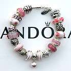 Authentic Pandora Beads and 7 Sterling Silver Bracelet / 2 